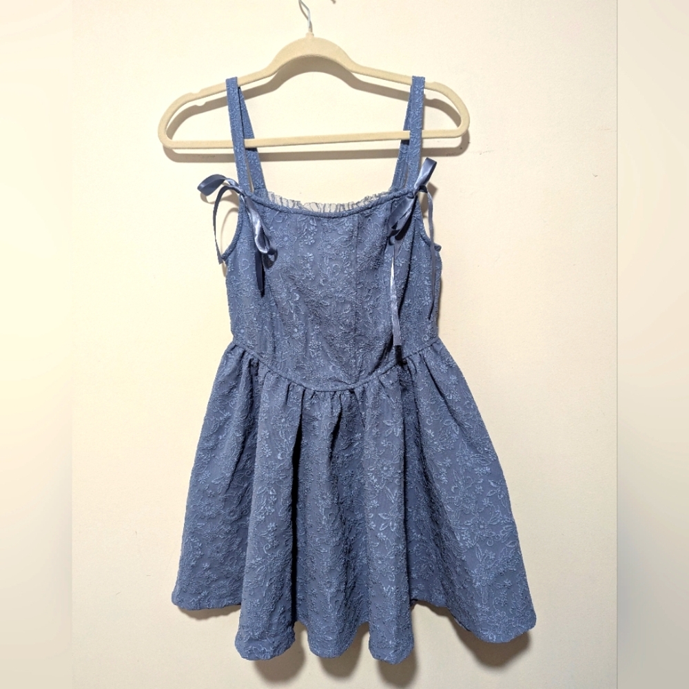 French Blue Dress